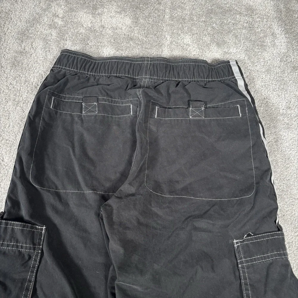 Vintage Old Navy Pants Youth Boys 16 Black Convertible Cargo Lined Skater 2002
